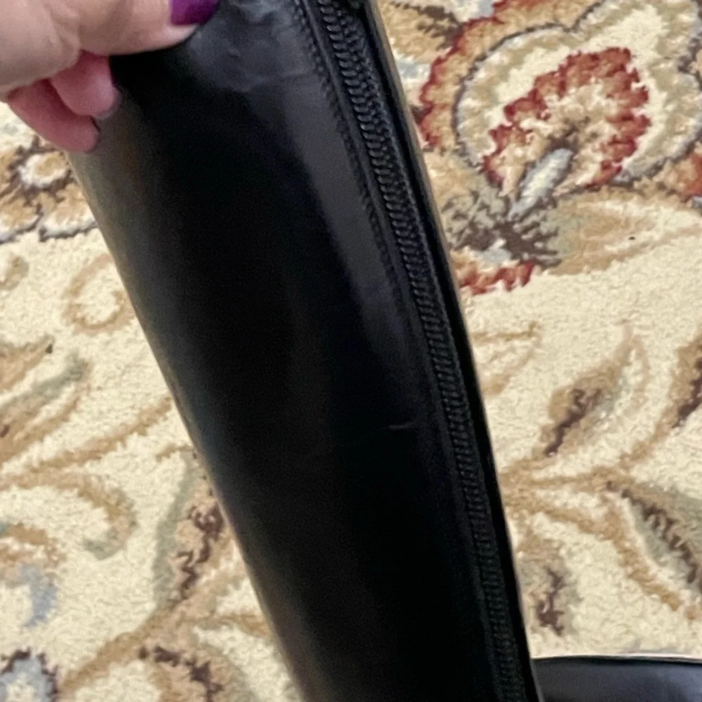 Manolo Blahnik leather Knee boots in black leather Size 35 - Picture 5 of 15